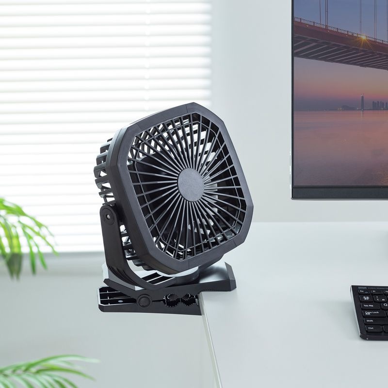 USB扇風機(バッテリー充電式)【FAN-USB1BK】
