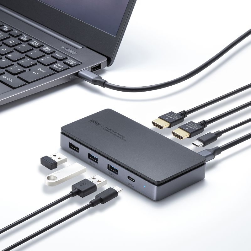 ドッキングステーション(HDMI×2画面出力・LAN端子なし)【USB-CVDK17】