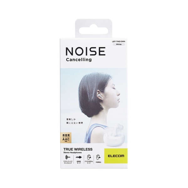 完全ワイヤレスBluetoothヘッドホン【LBT-TWS15WH2】