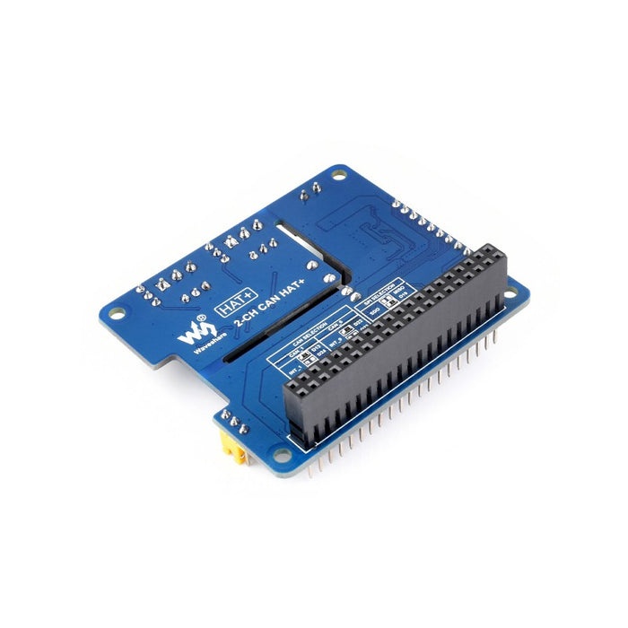 Raspberry Pi用 2ch絶縁CAN HAT+【WAVESHARE-27338】