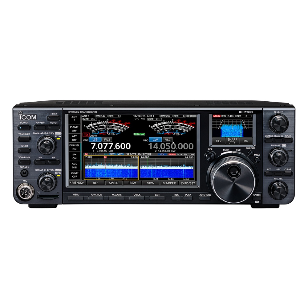 HF+ 50MHz <SSB/CW/RTTY/PSK31-63/AM/FM> 200Wトランシーバー【IC-7760】