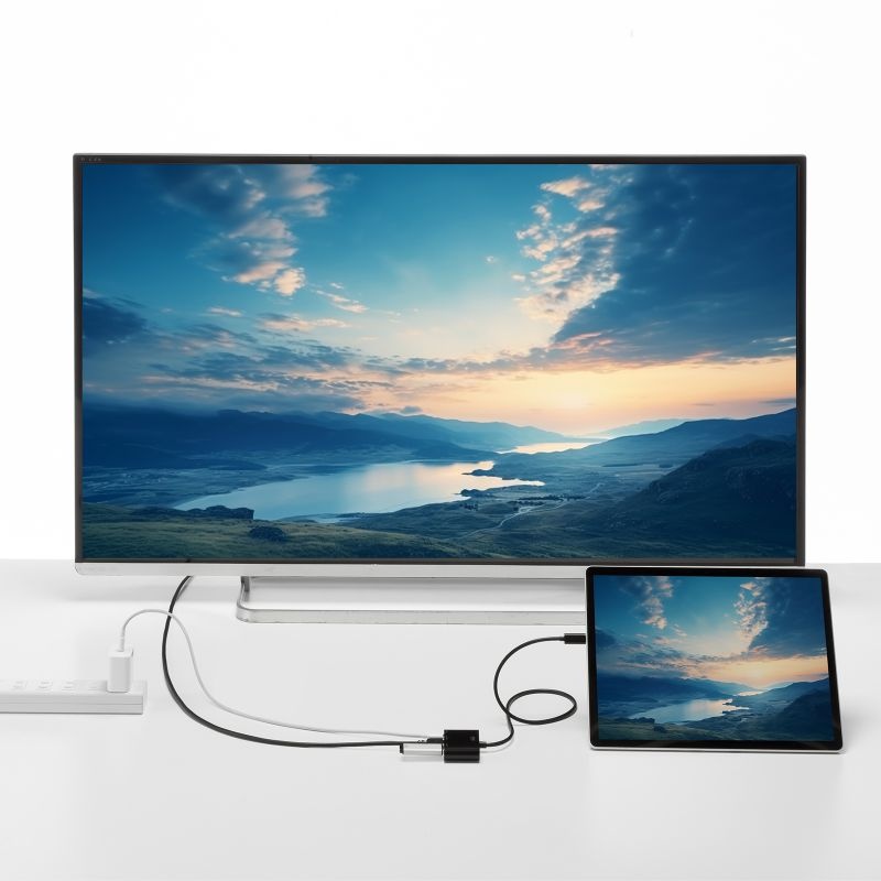 USB Type C-HDMI変換アダプタ(4K/PD対応/USBハブ付き)【AD-ALCPHDPD02】