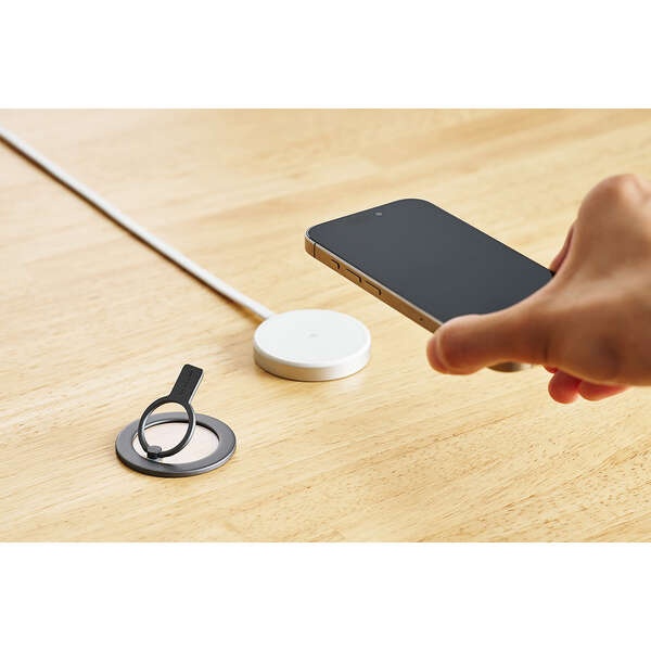 マグネットスマホリング/2WAY/MAGKEEP/チタニウムシルバー【P-STRMKHICRSV】