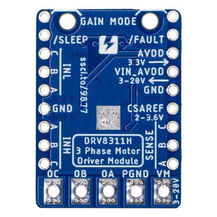 DRV8311H搭載3相ブラシレスモータードライバモジュール【SSCI-098779】