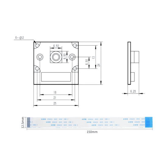 RDK X3用カメラモジュール RS800【DROBOTICS-RDK-X3-CAM-RS800】