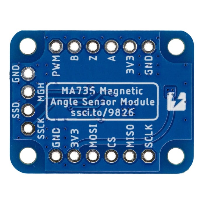 デジタル磁気角度センサモジュール(MA735搭載)【SSCI-098267】