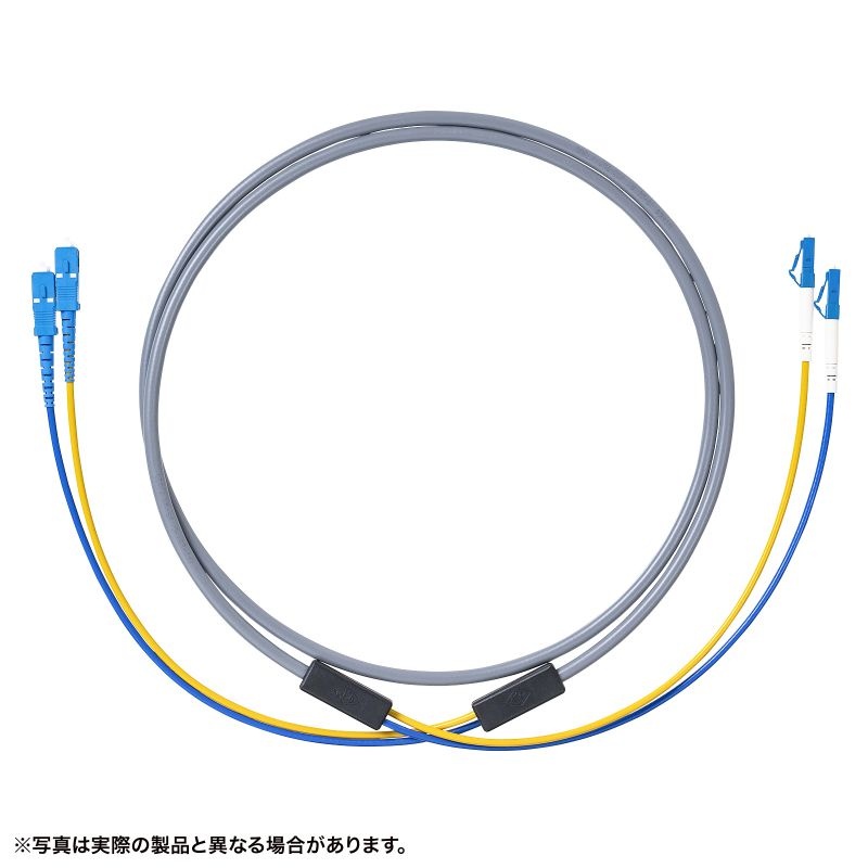 防水ロバスト光ファイバケーブル(マルチ50μmOM3、2芯、両端SC×2、50m)【HKB-WRB2M3SCSC-50】