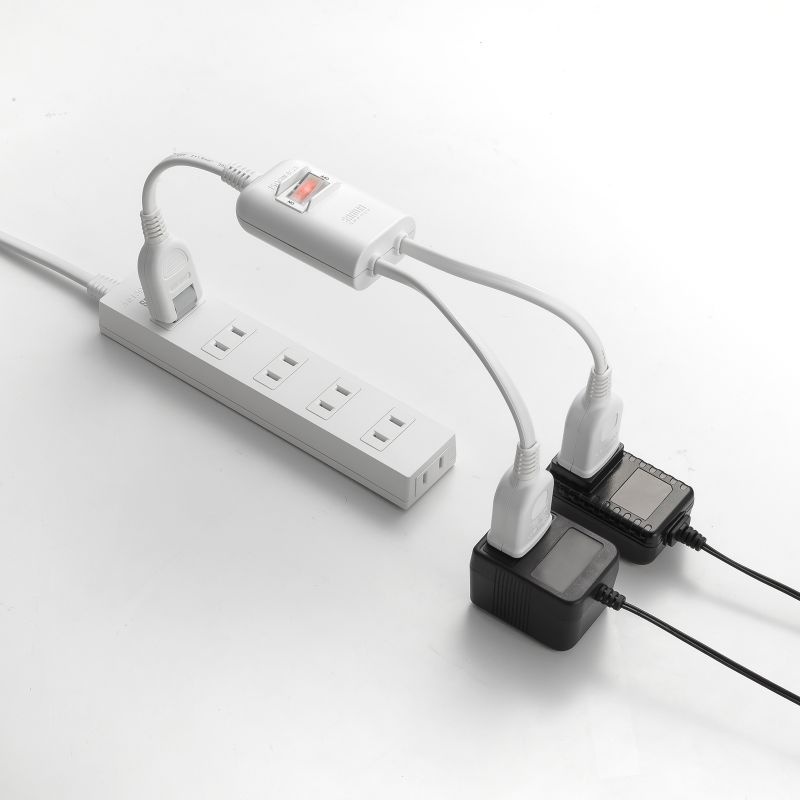 一括集中スイッチ付き電源延長コード【TAP-EX2SWW】