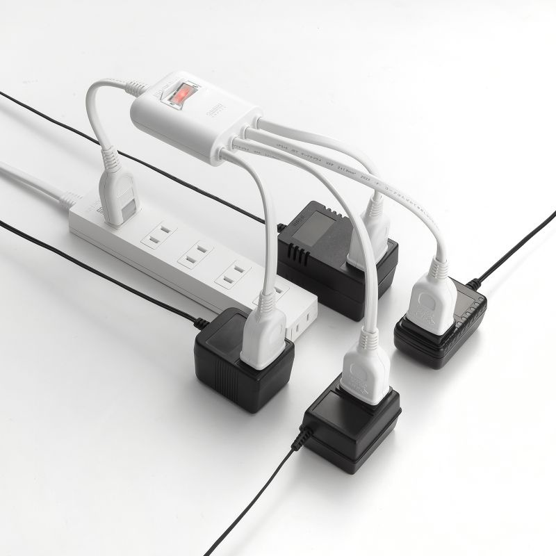 一括集中スイッチ付き電源延長コード【TAP-EX4SWW】