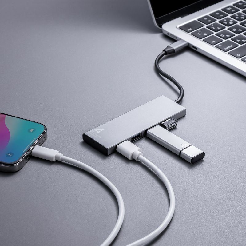 USB 10Gbps Type-C ハブ(4ポート)【USB-10TC13SV】