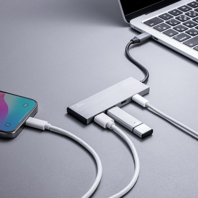 USB 10Gbps Type-C ハブ(4ポート)【USB-10TC14SV】