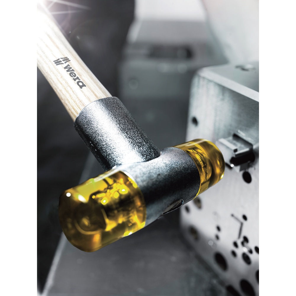 WERA ヴェラ 板金加工や改修作業、テント、ホール、フェアブースの建設作業などに最適 ナイロンソフトフェイスハンマー60mm 1300g【000335】