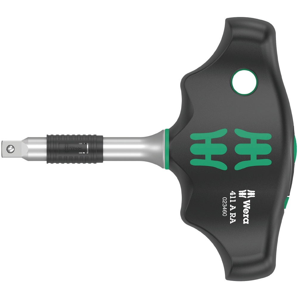 WERA ヴェラ 差込角1/4DR T型ラチェットドライバーハンドル 軸長45mm ギア数80【023460】