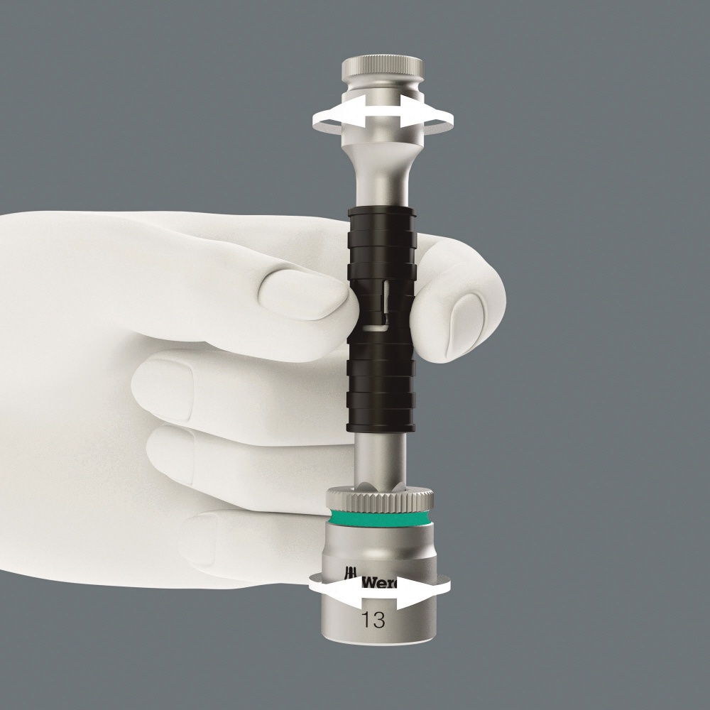 WERA ヴェラ 差込角3/8DR ロッキング機能付き エクステンションバー 全長125mm【003591】