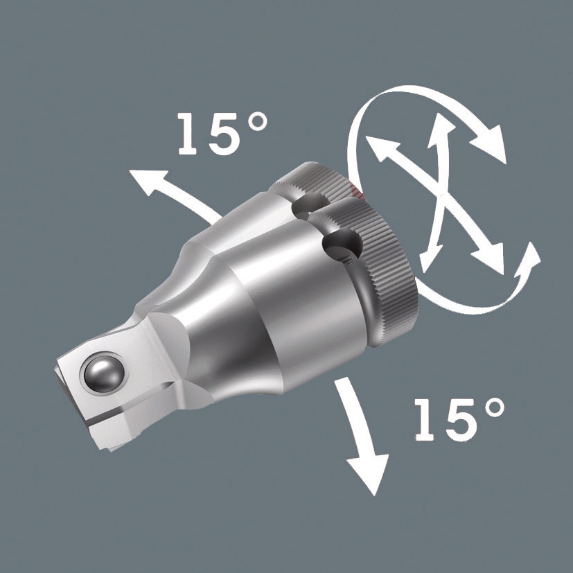 WERA ヴェラ 差込角1/2DR ZYKLOPスイベルエクステンションバー 全長52mm【003639】