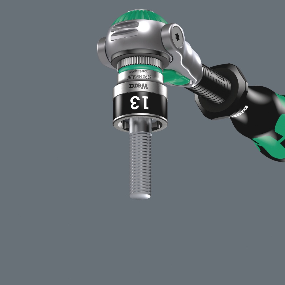 WERA ヴェラ 差込角1/4DR 保持機能付きソケット 手動 電動工具操作用 六角差込サイズ14mm 全長23mm【003729】