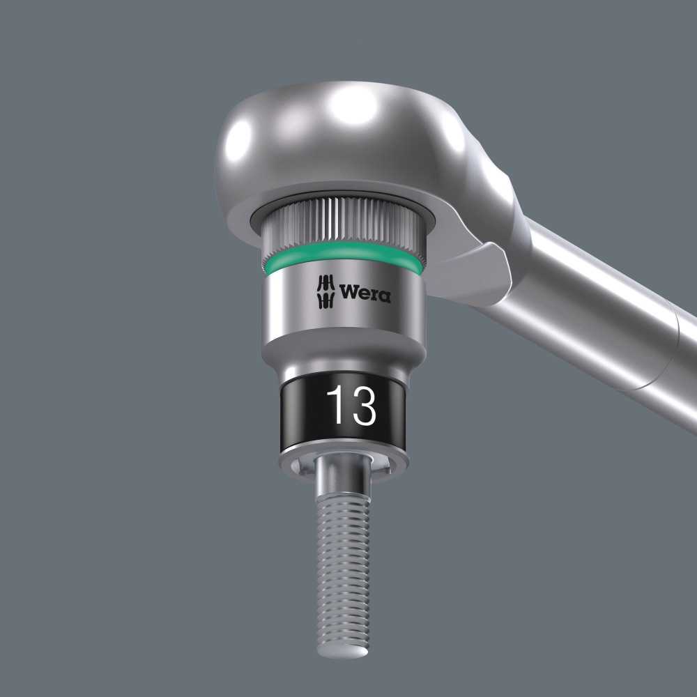 WERA ヴェラ 差込角1/4DR 保持機能付きソケット 手動 電動工具操作用 六角差込サイズ14mm 全長23mm【003729】