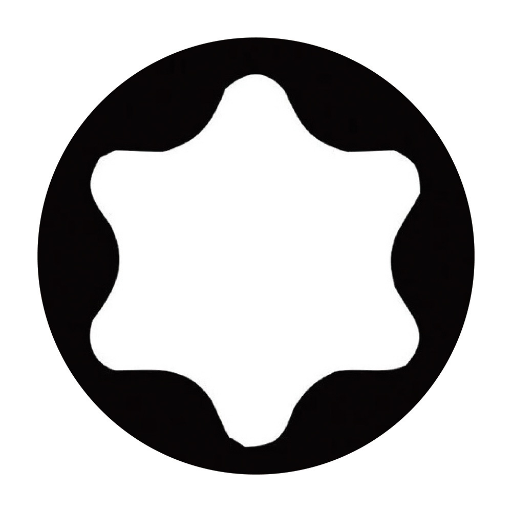 差込角1/2DR トルクスビットソケット ドライブ保持機能付き サイズTX25 全長60mm【003831】