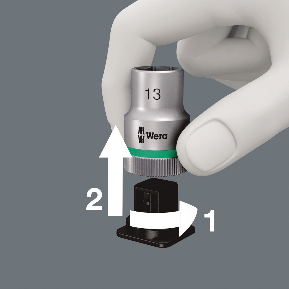 WERA ヴェラ 差込角1/4DR 8本収納可能 ツイストロック式ソケットホルダー【003890】