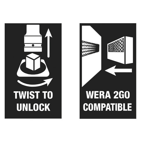 WERA ヴェラ 差込角1/2SQ用 ソケット用ツールホルダー 6個収納可能【003892】