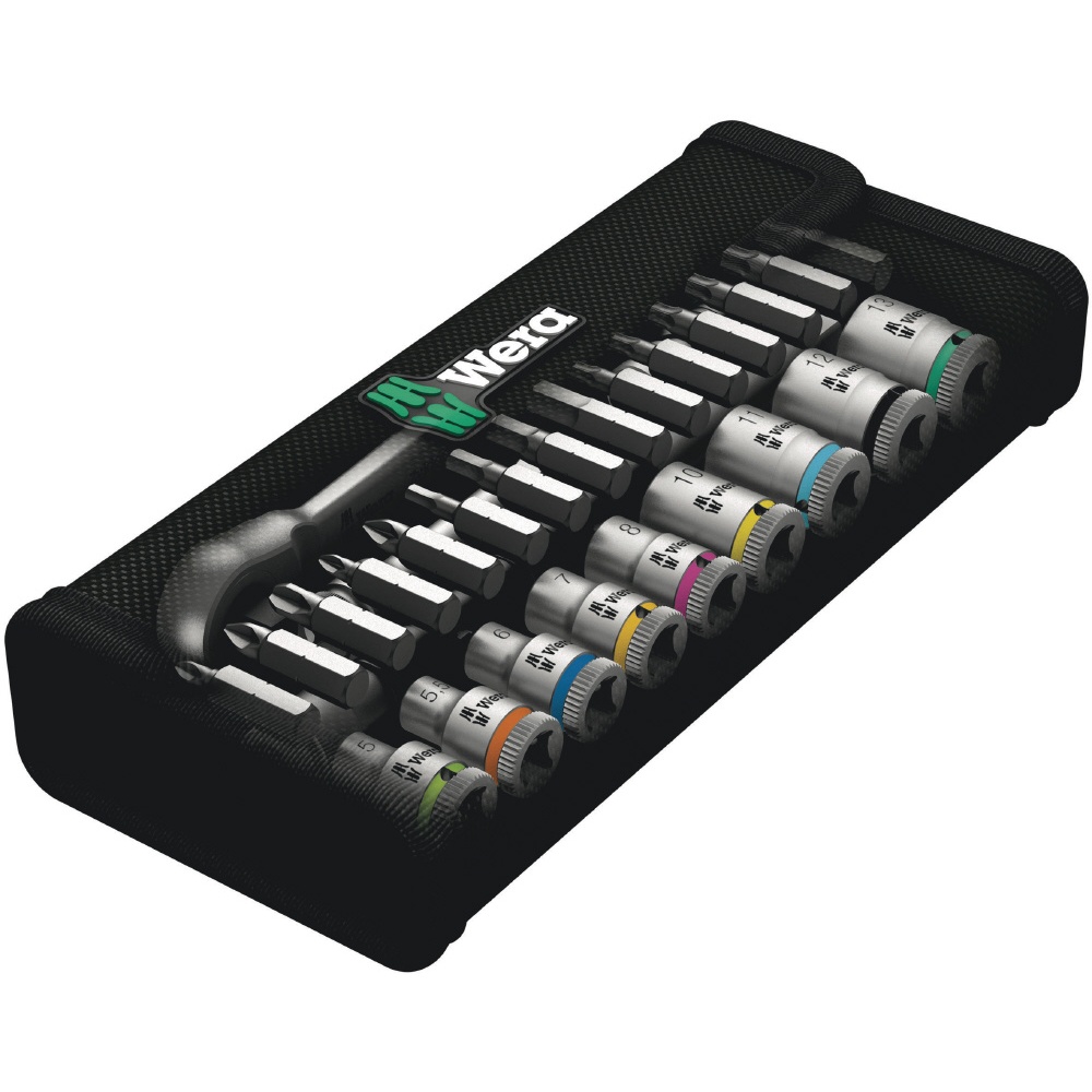 WERA ヴェラ 差込角1/4DR 28点組ソケットレンチセット【004018】