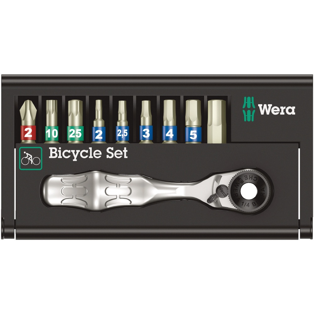 WERA ヴェラ 10点組 自転車整備 メンテナンス用ツールセット【004177】