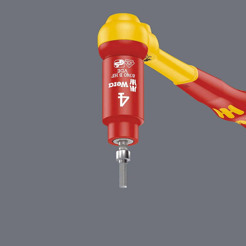 WERA ヴェラ 差込角3/8DR 絶縁HEXビットソケット 六角サイズ5mm 全長55mm【004901】