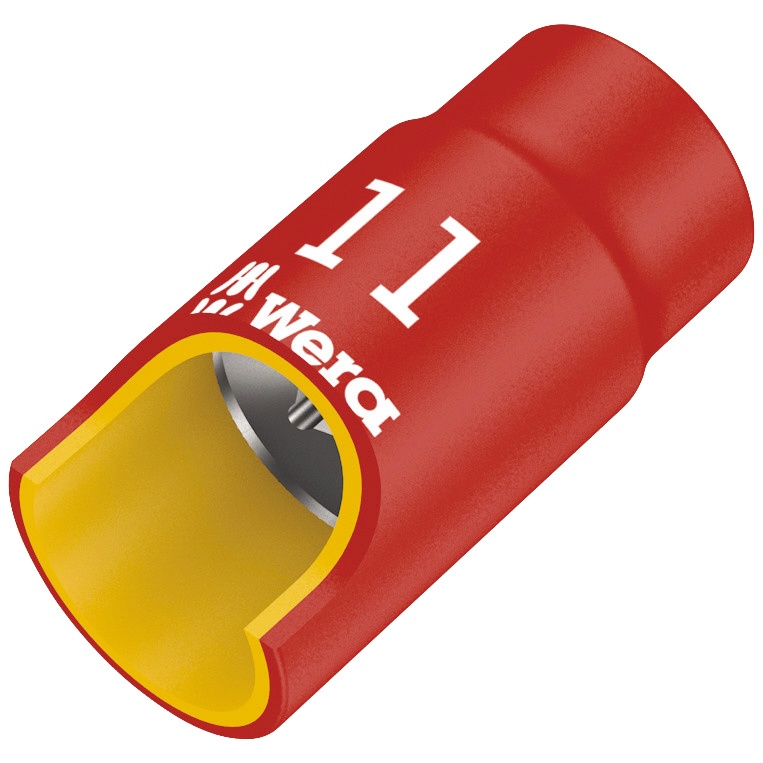 差込角3/8DR 絶縁ソケット 六角サイズ17mm 全長46mm【004961】