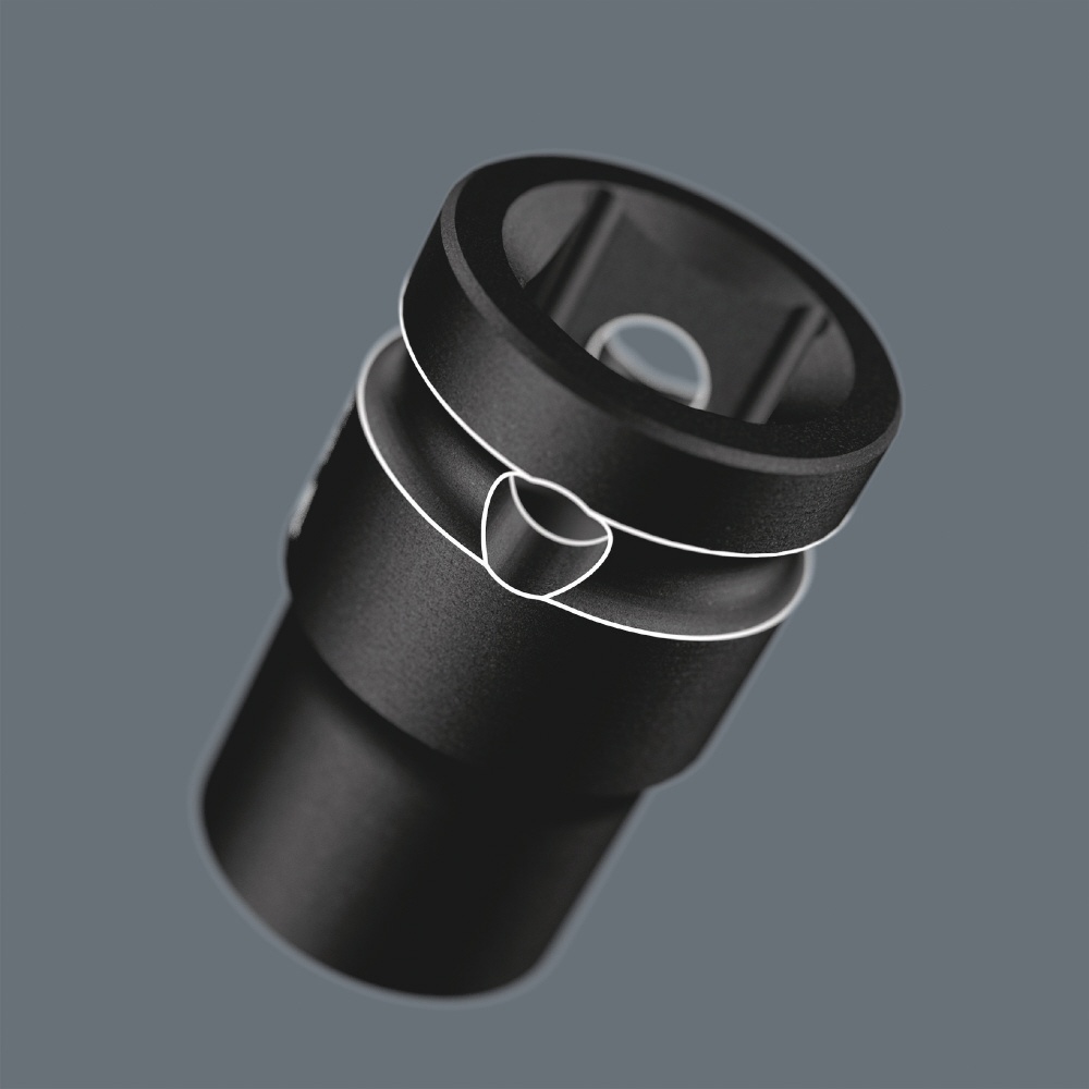 WERA ヴェラ 差込角3/8DR HEXインパクトソケット 先端六角サイズ10mm 全長30mm【005501】