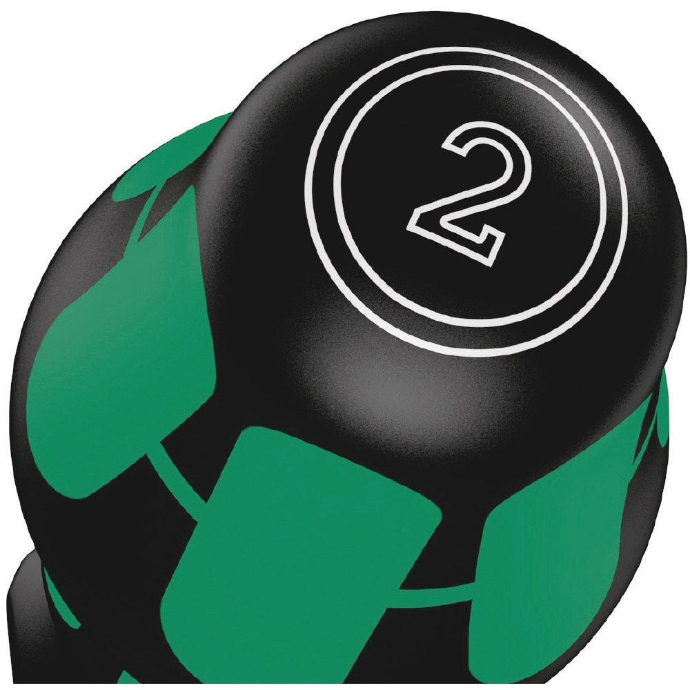 WERA ヴェラ ポジドライブドライバー クラフトフォームハンドル 刃先サイズPZ0 軸長60mm 六角軸対辺4mm【009340】
