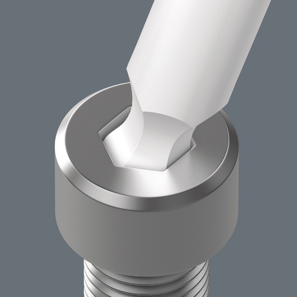 WERA ヴェラ ステンレス製 Ball Hex-Plus L型キーレンチ 六角穴付きネジ用 六角サイズ3/8inch 全長224mm【022858】