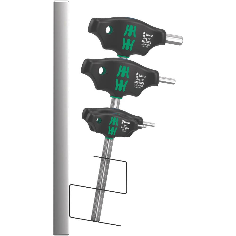 7本組 T型HEXレンチセット メタルラック付き【023453】