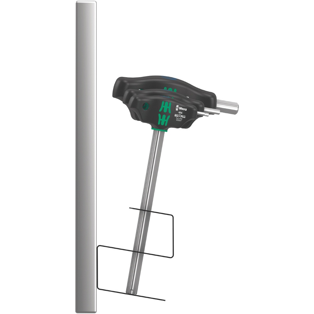 WERA ヴェラ 10本組 T型HEXレンチセット メタルラック付き【023454】