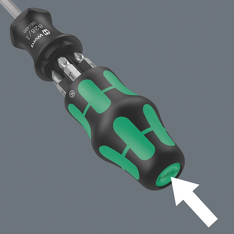 WERA ヴェラ 6本組ビットドライバーセット プラスPH1/2/3 マイナス0.6x4.5/1x5.5/1.2x6.5mm【051511】
