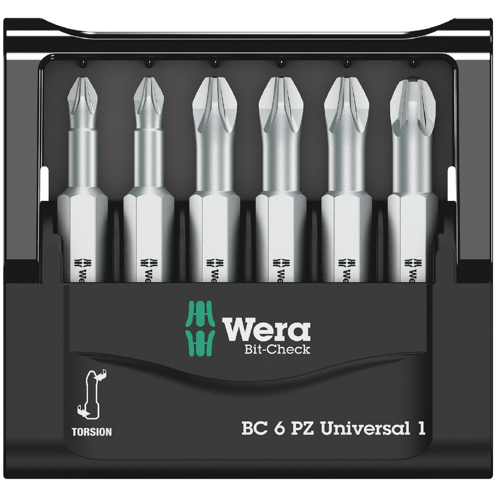 WERA ヴェラ 6本組 ポジドライバービットセット【056471】