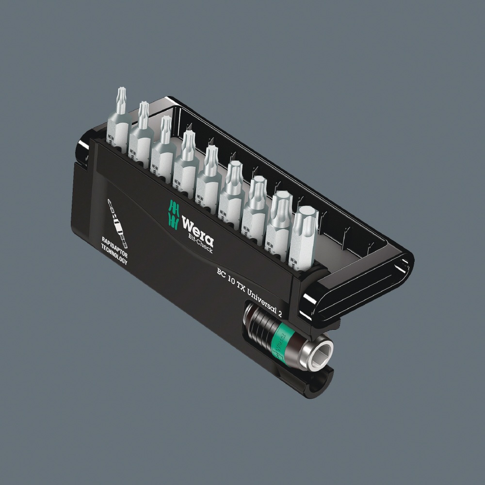 WERA ヴェラ 10本組 トルクスドライバービットセット TORSIONビット【057115】