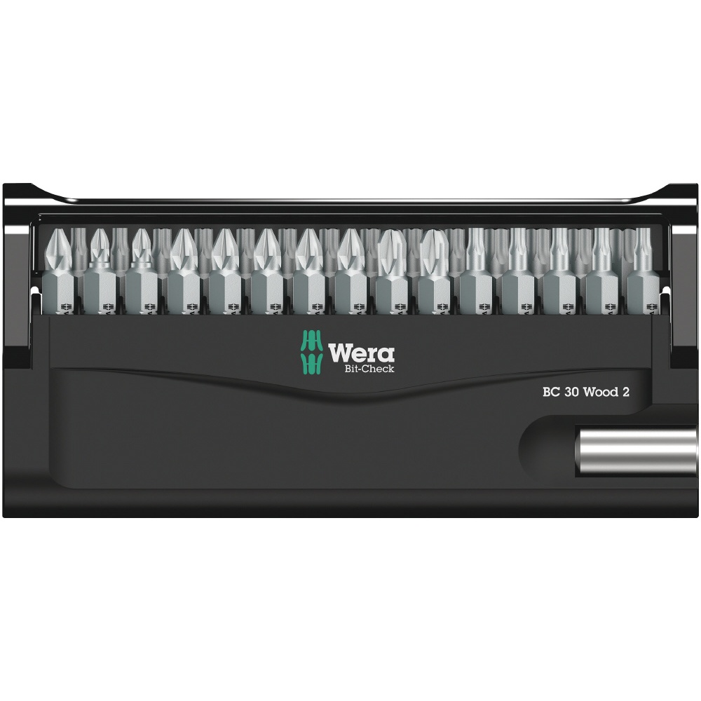 WERA ヴェラ 30本組 木材用タフビット ビット専用ケース付き【057438】