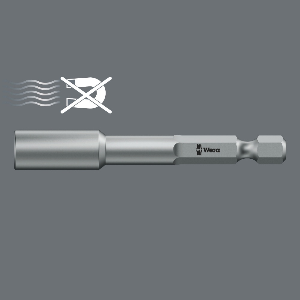 WERA ヴェラ 六角ボルト用 ナットセッター インチサイズ 差込6.35mm 刃先サイズ5/16 全長50mm【060410】