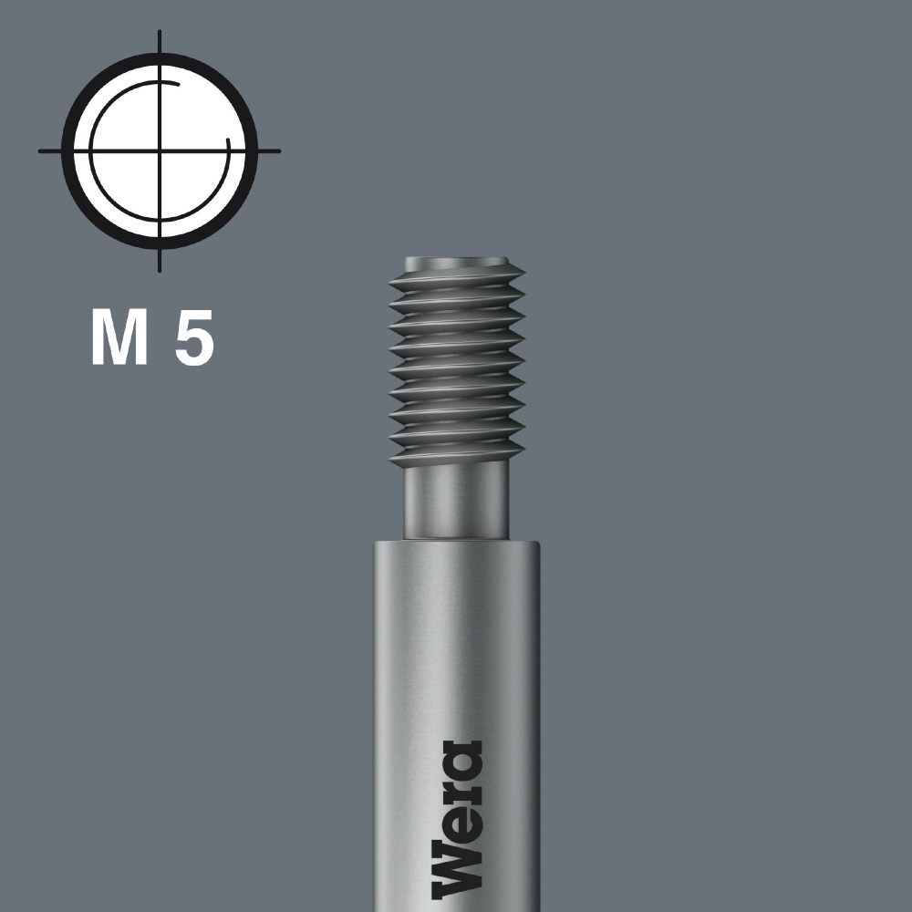 WERA ヴェラ PZ2X33 12シリーズ専用 ポジドライブビット 差込M5スレッド 刃先サイズPZ2 全長44.5mm【065129】