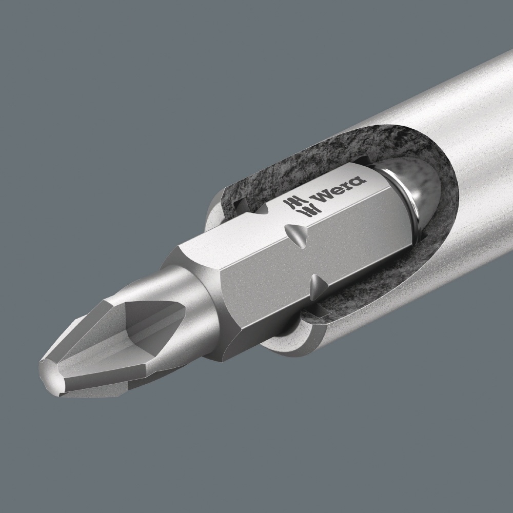WERA ヴェラ マグネット付 ステンレススリーブビットホルダー 差込6.35mm 全長50mm【073401】