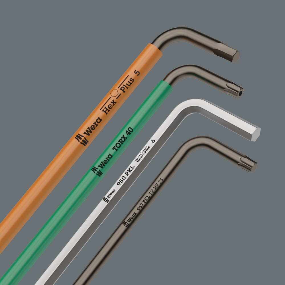 WERA ヴェラ 9本組 BlackLaser Torx ボールポイント付 L型トルクスレンチ ホルダー付【073598】