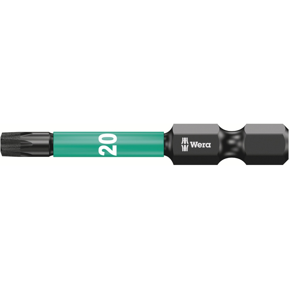 WERA ヴェラ ダイヤモンドコーティング トルクスねじ用 インパクトドライバービット 差込6.35mm 刃先サイズTX20 全長50mm【073964】