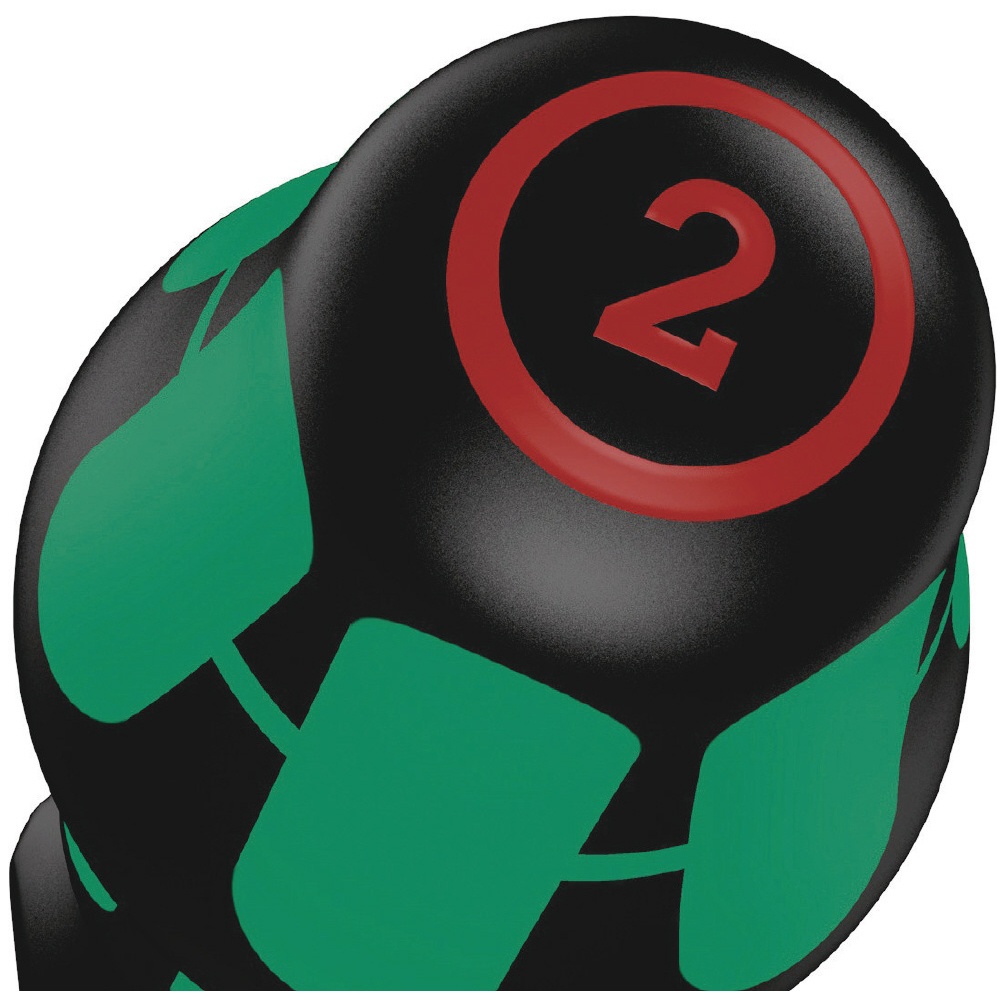 WERA ヴェラ Kraftform Plusハンドル プラスドライバー 先端サイズPH2 軸長100mm【100052】