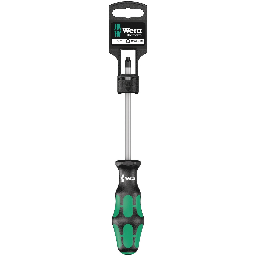 WERA ヴェラ Kraftform Plusハンドル Torxトルクスドライバー 先端サイズTX30 軸長115mm【100064】