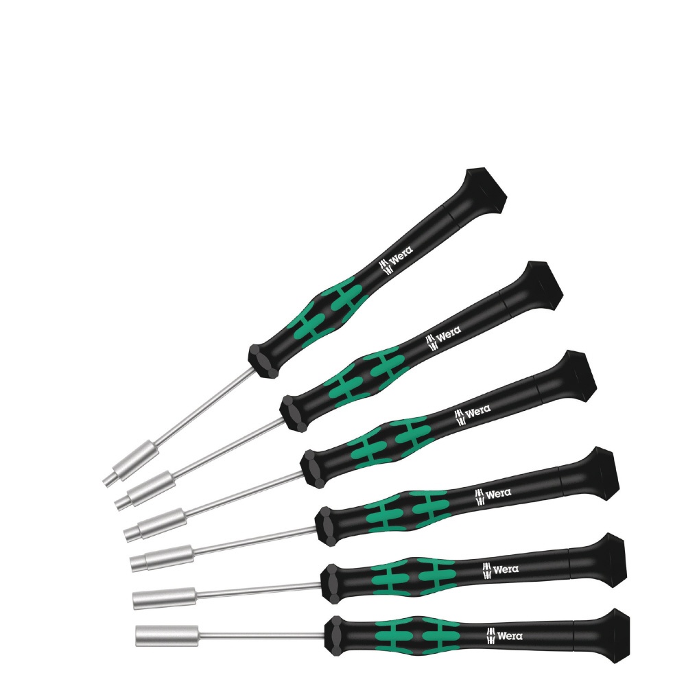 WERA ヴェラ 6本組 精密用ナットドライバーセット ラック付【118158】