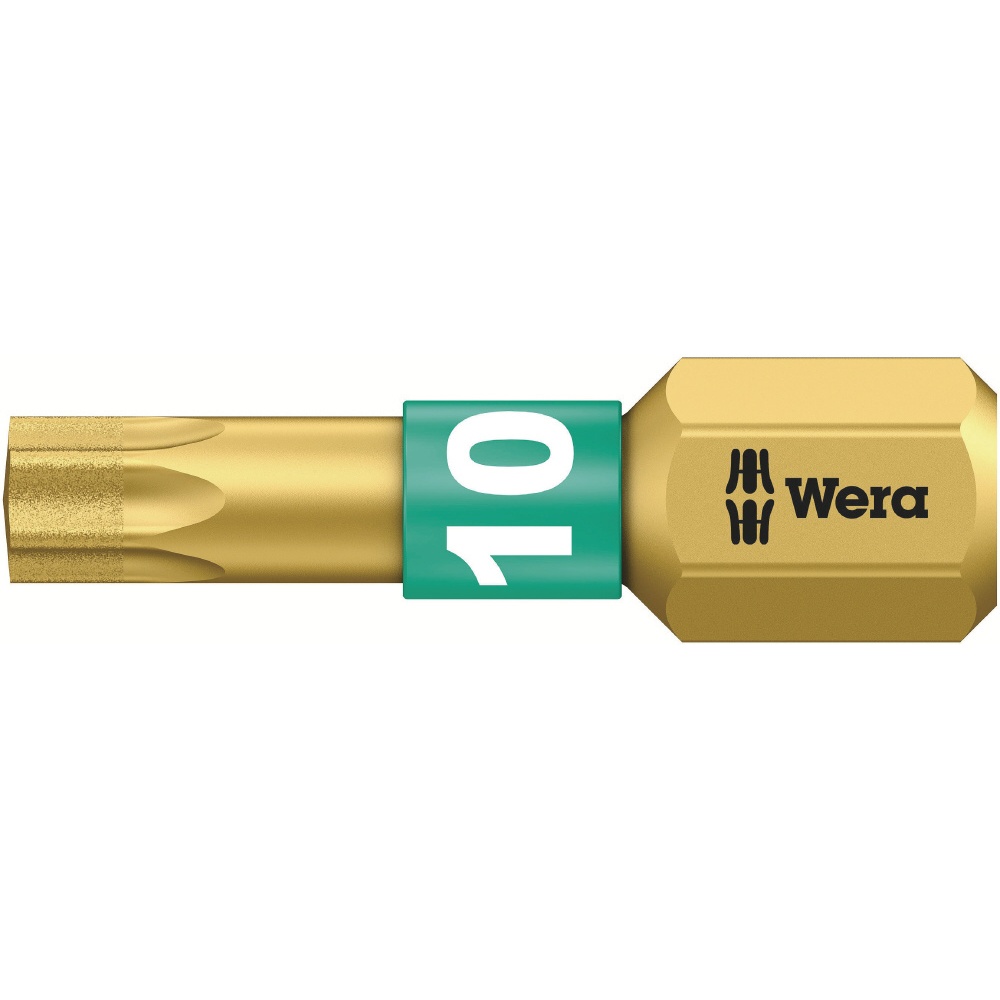 WERA ヴェラ ダイヤモンドコーティング ドライバービット 差込6.35mm 刃先サイズTX10 全長25mm【134374】