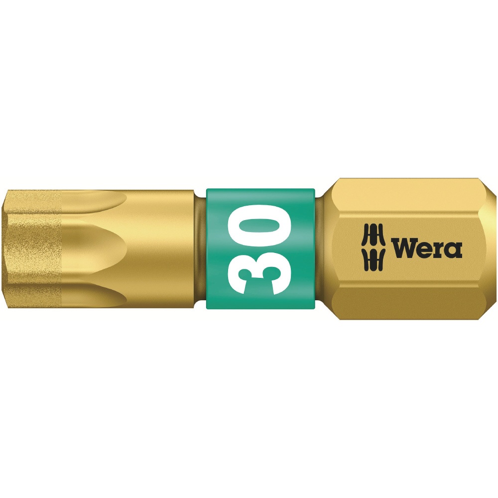 WERA ヴェラ ダイヤモンドコーティング ドライバービット 差込6.35mm 刃先サイズTX30 全長25mm【134378】