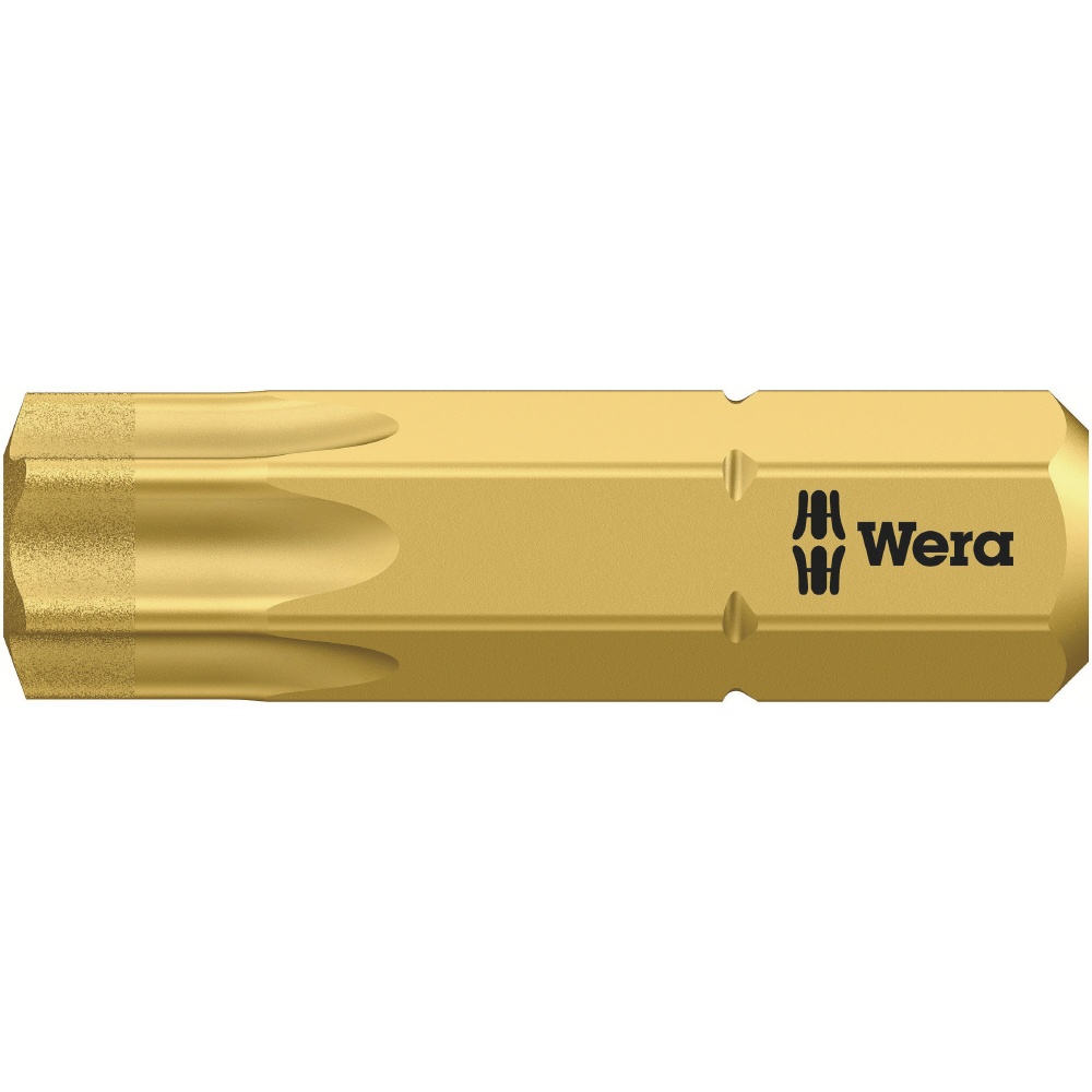 WERA ヴェラ ダイヤモンドコーティング ドライバービット 差込6.35mm 刃先サイズTX40 全長25mm【134379】
