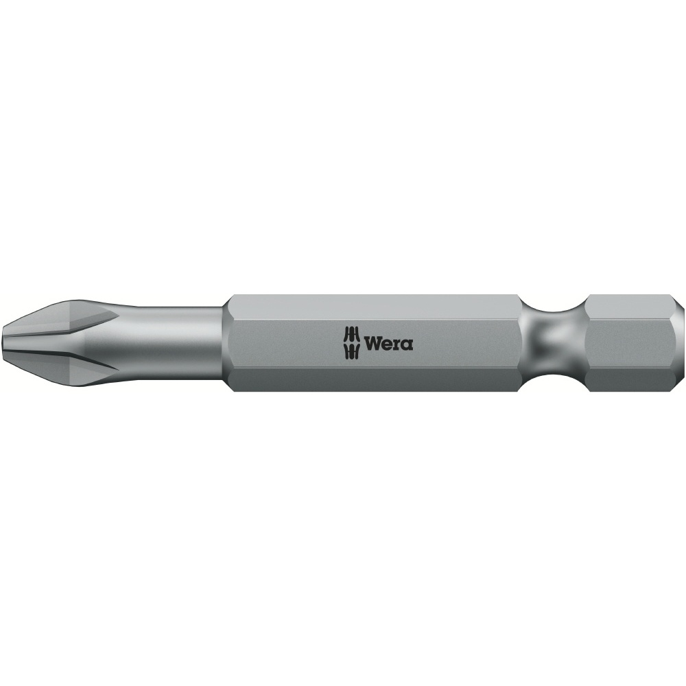 WERA ヴェラ 2本入 TORSION プラスねじ用 ドライバービット 差込6.35mm 刃先サイズPH3 全長50mm【134382】