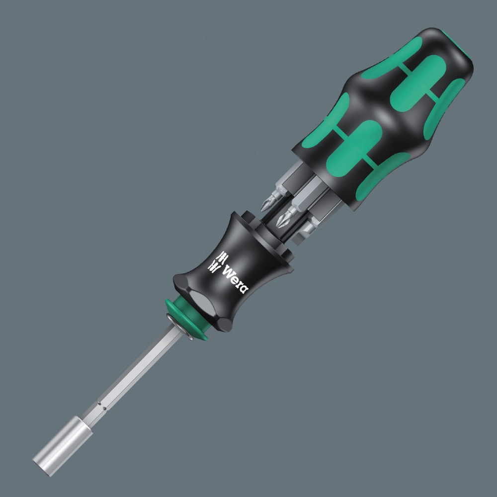 WERA ヴェラ 6点組 ドライバービットセット 差込6.35mm クラフトフォームビットホルダー/収納ポーチ付【134491】